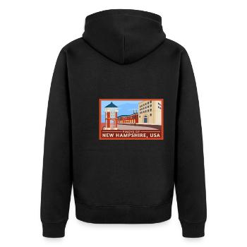 Design Fil-Am du New Hampshire pour les fiers Pinoys - Veste à capuche bio Premium Unisexe - noir - Dos - Nico (187cm)