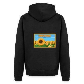 Kansas Fil-Am Design pour les fiers Pinoys - Veste à capuche bio Premium Unisexe - noir - Dos - Nico (187cm)