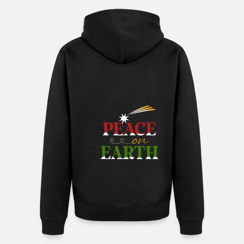Paix sur Terre - Veste à capuche bio Premium Unisexe - noir