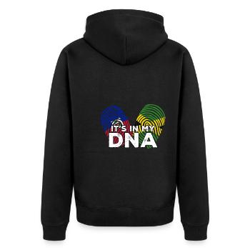 Haïti Haïtien Jamaïque Combinaison I Cadeau - Veste à capuche bio Premium Unisexe - noir - Dos - Nico (187cm)
