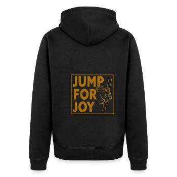 Frog - Amphibian Animal - Unisex Premium Organic Zip Hoodie - black - Back - Nico (187cm)