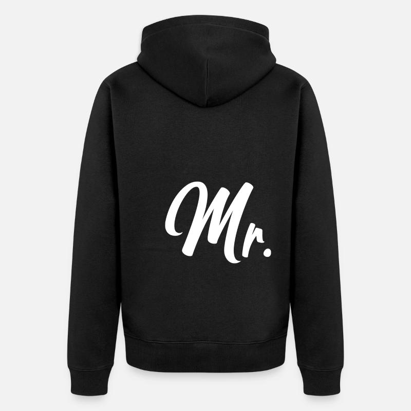 Mr - Mr et Mme Duo - Veste à capuche bio Premium Unisexe - noir
