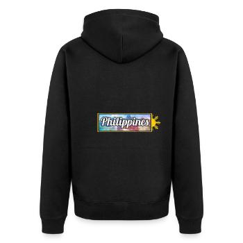 Philippines Filipino Flag Sun Pride I Cadeau - Veste à capuche bio Premium Unisexe - noir - Dos - Nico (187cm)