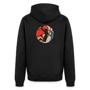 Jam de basket-ball - Veste à capuche bio Premium Unisexe - noir - Dos - Nico (187cm)
