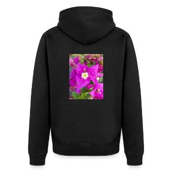 bougainvillea Bougainvillea - Unisex Premium Organic Zip Hoodie - black - Back - Nico (187cm)