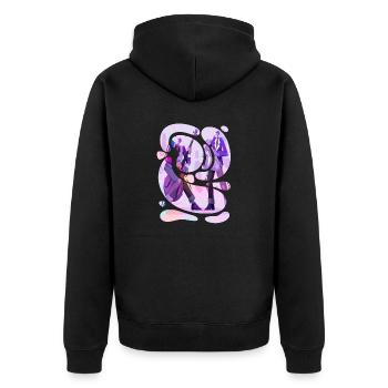 Musique rétro heavy metal Hard Rock Punk vinyle pop - Veste à capuche bio Premium Unisexe - noir - Dos - Nico (187cm)