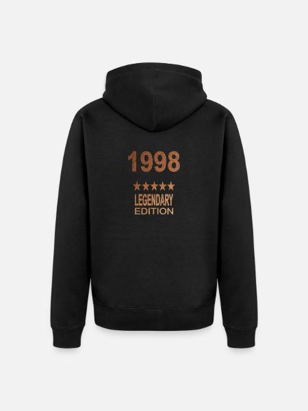 Legendary 1998 Edition - Unisex Premium Organic Zip Hoodie - black