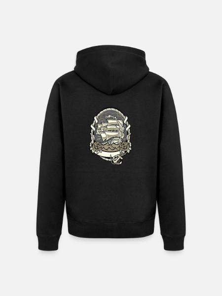 Wassersport - Unisex Premium Bio Zip Hoodie - Schwarz