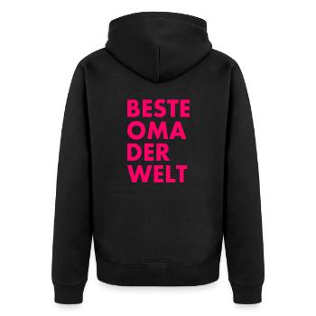 Meilleure mamie du monde - Veste à capuche bio Premium Unisexe - noir - Dos - Nico (187cm)