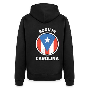 Porto Rico - Veste à capuche bio Premium Unisexe - noir - Dos - Nico (187cm)