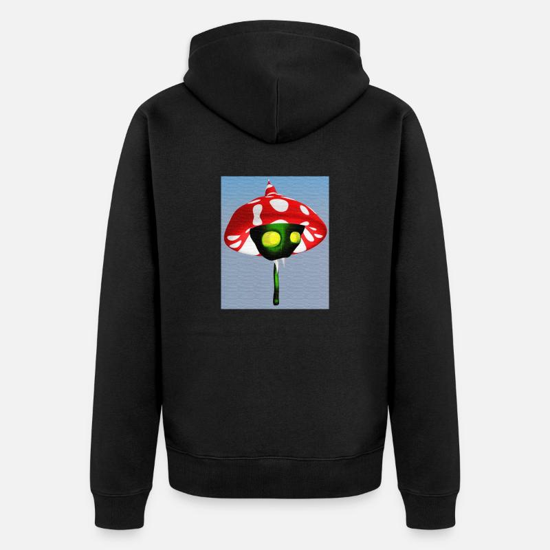 Champignon Vampire - Veste à capuche bio Premium Unisexe - noir