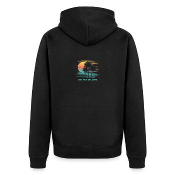 San Jose Del Cabo Mexique Vacances souvenirs élégantes - Veste à capuche bio Premium Unisexe - noir - Dos - Nico (187cm)