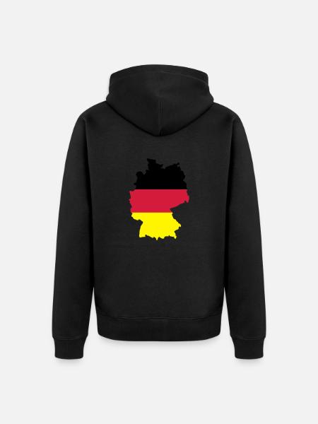 Germany - Unisex Premium Organic Zip Hoodie - black