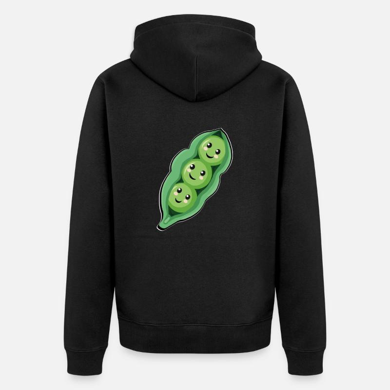 Edamame - Veste à capuche bio Premium Unisexe - noir