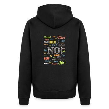 Non - Veste à capuche bio Premium Unisexe - noir - Dos - Nico (187cm)
