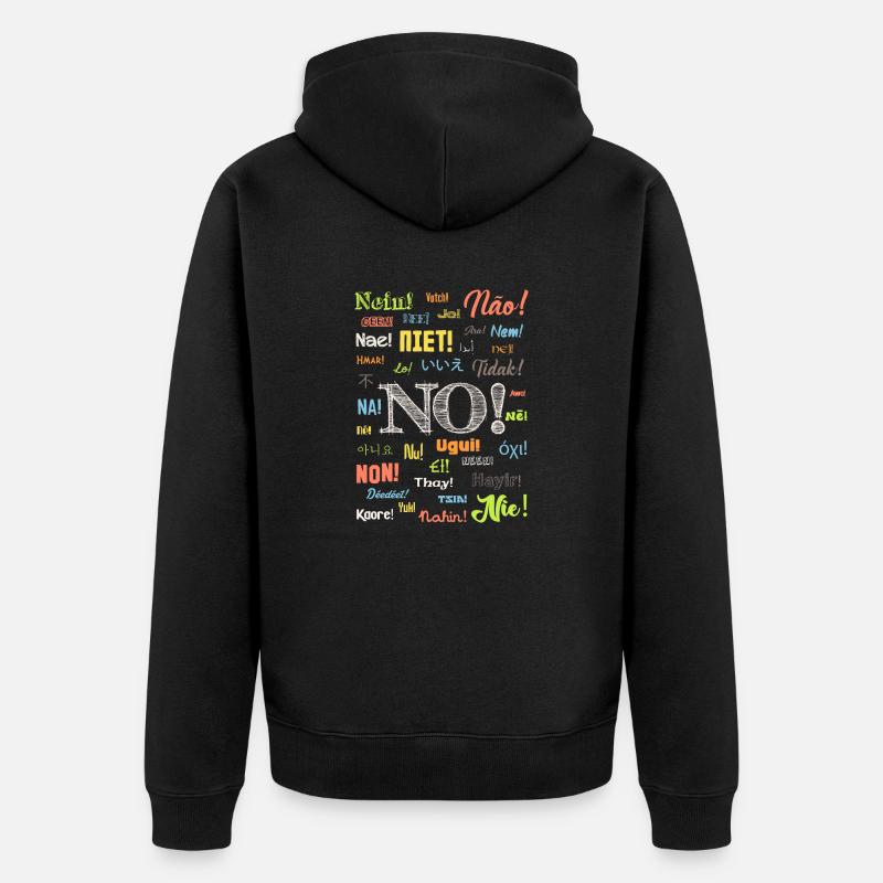Non - Veste à capuche bio Premium Unisexe - noir