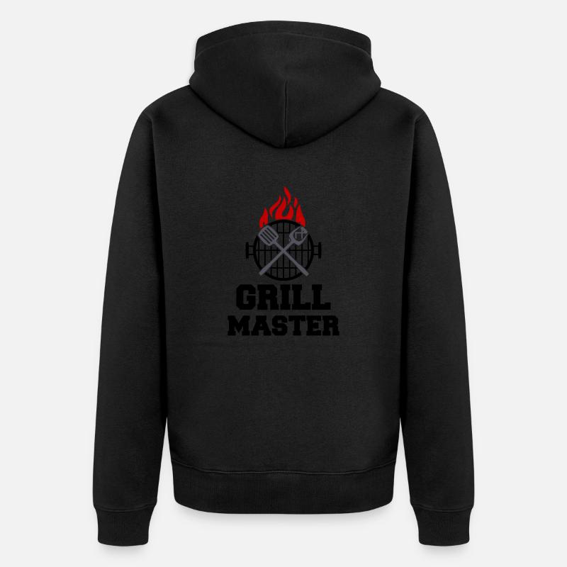 Grill Master BBQ - Veste à capuche bio Premium Unisexe - noir