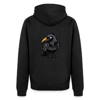 Bande dessinée Raven Animal - Veste à capuche bio Premium Unisexe - noir - Dos - Nico (187cm)