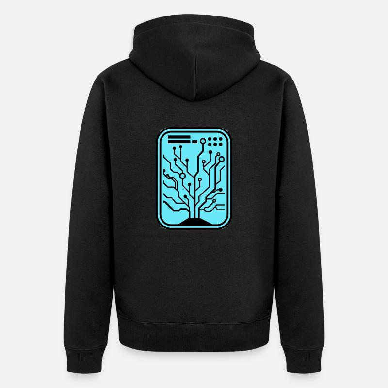 Micro-puce - Veste à capuche bio Premium Unisexe - noir