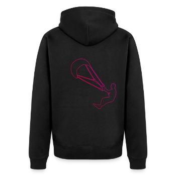Femmes Kitesurfer Kitesurf Kitesurf Kitesurf - Veste à capuche bio Premium Unisexe - noir - Dos - Nico (187cm)
