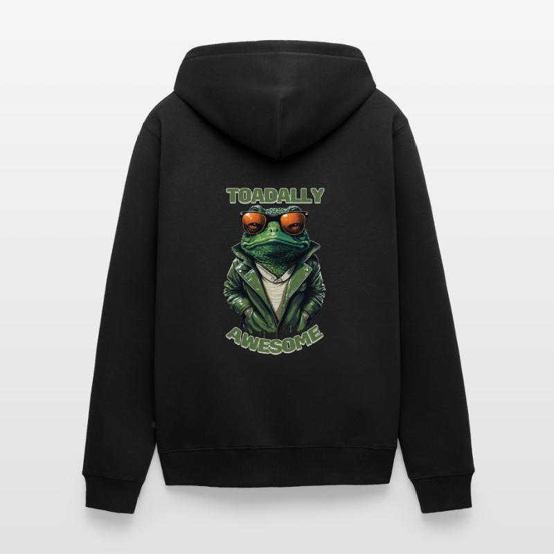 Toadally Awesome - Totally Awesome Cool Toad Veste à capuche bio Premium Unisexe