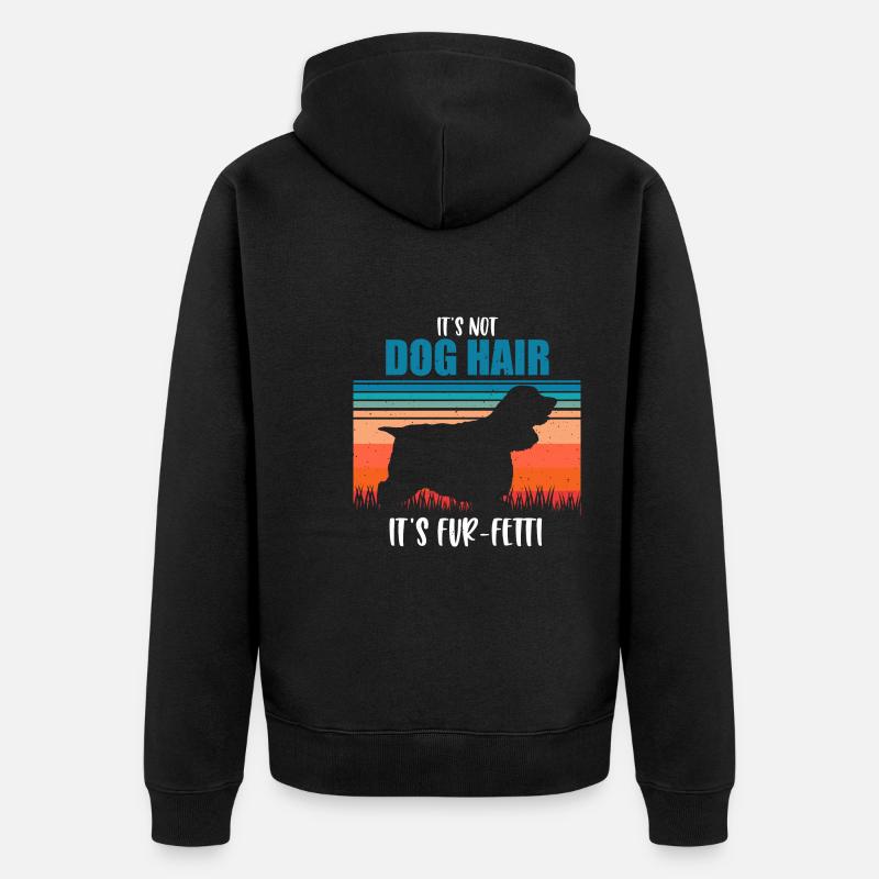 Cocker Spaniel - Unisex Premium Bio Zip Hoodie - Schwarz