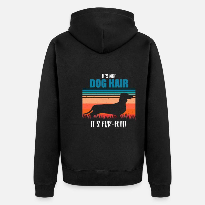 Teckel - Veste à capuche bio Premium Unisexe - noir