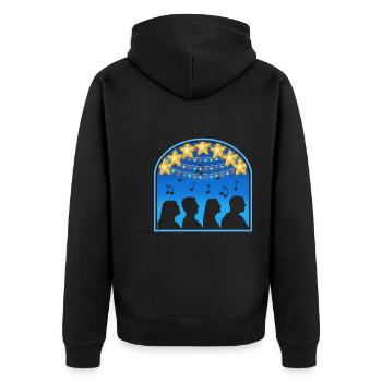 Pinoy Christmas Design für stolze Filipinos - Unisex Premium Bio Zip Hoodie - Schwarz - Hinten - Nico (187cm)