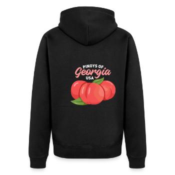Georgia Fil-Am Design pour Proud Pinoys - Veste à capuche bio Premium Unisexe - noir - Dos - Nico (187cm)