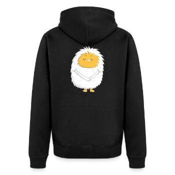 Yeti Winter - Veste à capuche bio Premium Unisexe - noir - Dos - Nico (187cm)