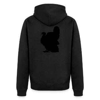 dindon - Veste à capuche bio Premium Unisexe - noir - Dos - Nico (187cm)