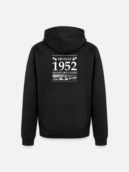 Récolte 1952 - Veste à capuche bio Premium Unisexe - noir