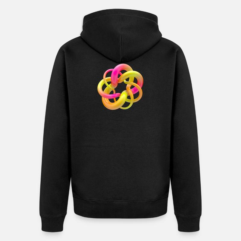 noeud doux - Veste à capuche bio Premium Unisexe - noir