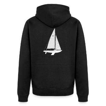 Yingling Riss - Veste à capuche bio Premium Unisexe - noir - Dos - Nico (187cm)