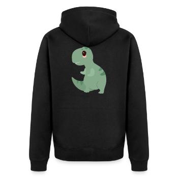 Sweet T-Rex - Veste à capuche bio Premium Unisexe - noir - Dos - Nico (187cm)