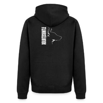 XOLOITZCUINTLE Xolo Dog Dogs Naked Dog Wilsigns - Unisex Premium Organic Zip Hoodie - black - Back - Nico (187cm)