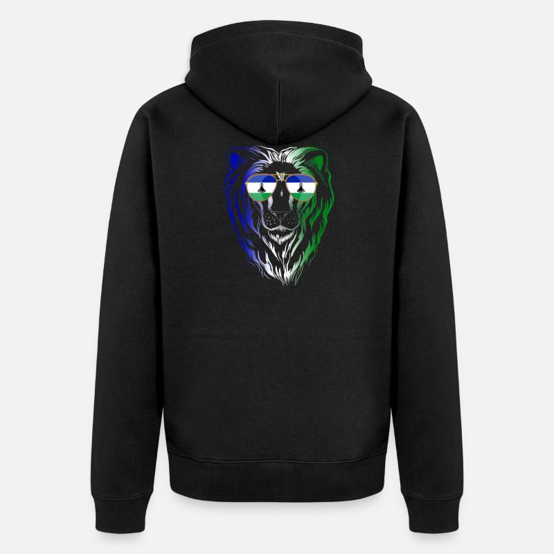 Lesotho - Veste à capuche bio Premium Unisexe - noir