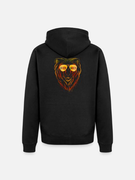 Sri Lanka - Unisex Premium Organic Zip Hoodie - black