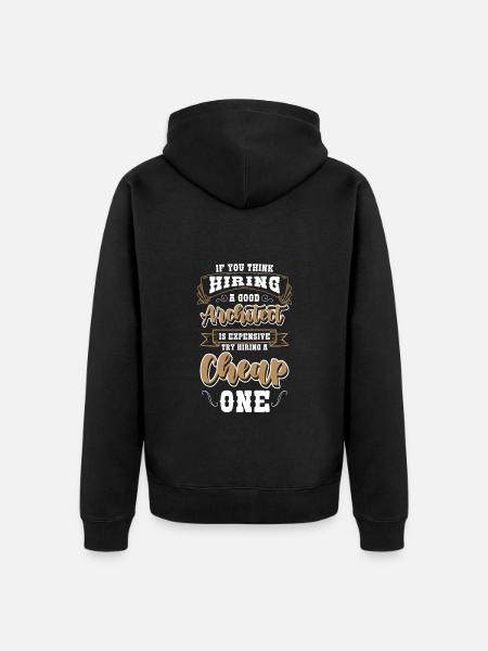 Architecture - Unisex Premium Organic Zip Hoodie - black