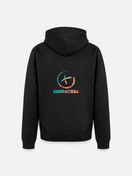Geocaching - Geocacher - Unisex Premium Bio Zip Hoodie - Schwarz