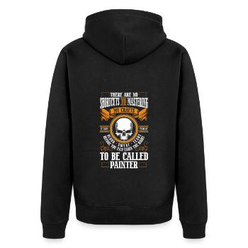 Painting Painting Colorful Painter - Unisex Premium Organic Zip Hoodie - black - Back - Nico (187cm)