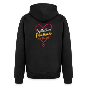 Meilleure Maman Au Monde - Veste à capuche bio Premium Unisexe - noir - Dos - Nico (187cm)