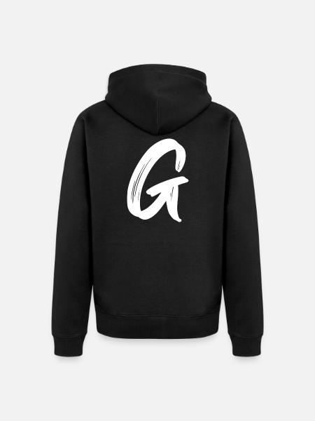 G - Unisex Premium Bio Zip Hoodie - Schwarz