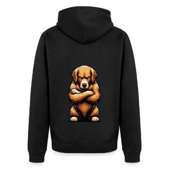 Golden Retriever Goldie Goldiepropriétaire Goldies - Veste à capuche bio Premium Unisexe - noir - Dos - Nico (187cm)