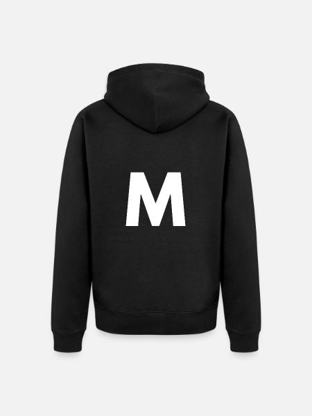 M - Unisex Premium Organic Zip Hoodie - black