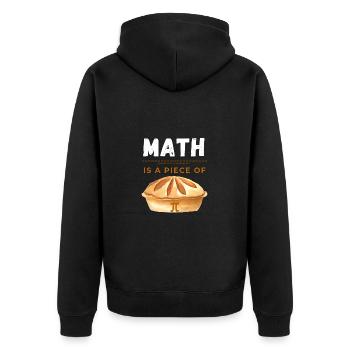 Pi Day 2023 Math est un morceau de Pi Math Drôle - Veste à capuche bio Premium Unisexe - noir - Dos - Nico (187cm)
