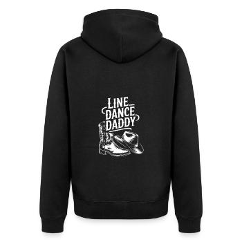 Danse en ligne Papa Mon papa danse Danse en ligne - Veste à capuche bio Premium Unisexe - noir - Dos - Nico (187cm)