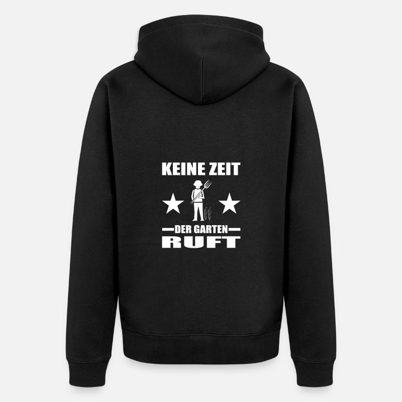 Garten - Unisex Premium Bio Zip Hoodie - Schwarz