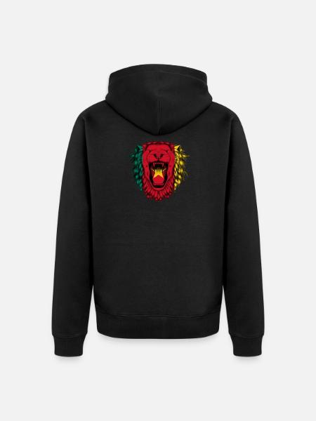 Cameroon - Unisex Premium Organic Zip Hoodie - black