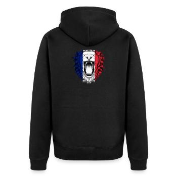 France - Veste à capuche bio Premium Unisexe - noir - Dos - Nico (187cm)